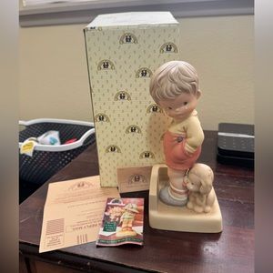 Vintage Memories of Yesterday Porcelain Thank God For Fido Figurine NWT 1993